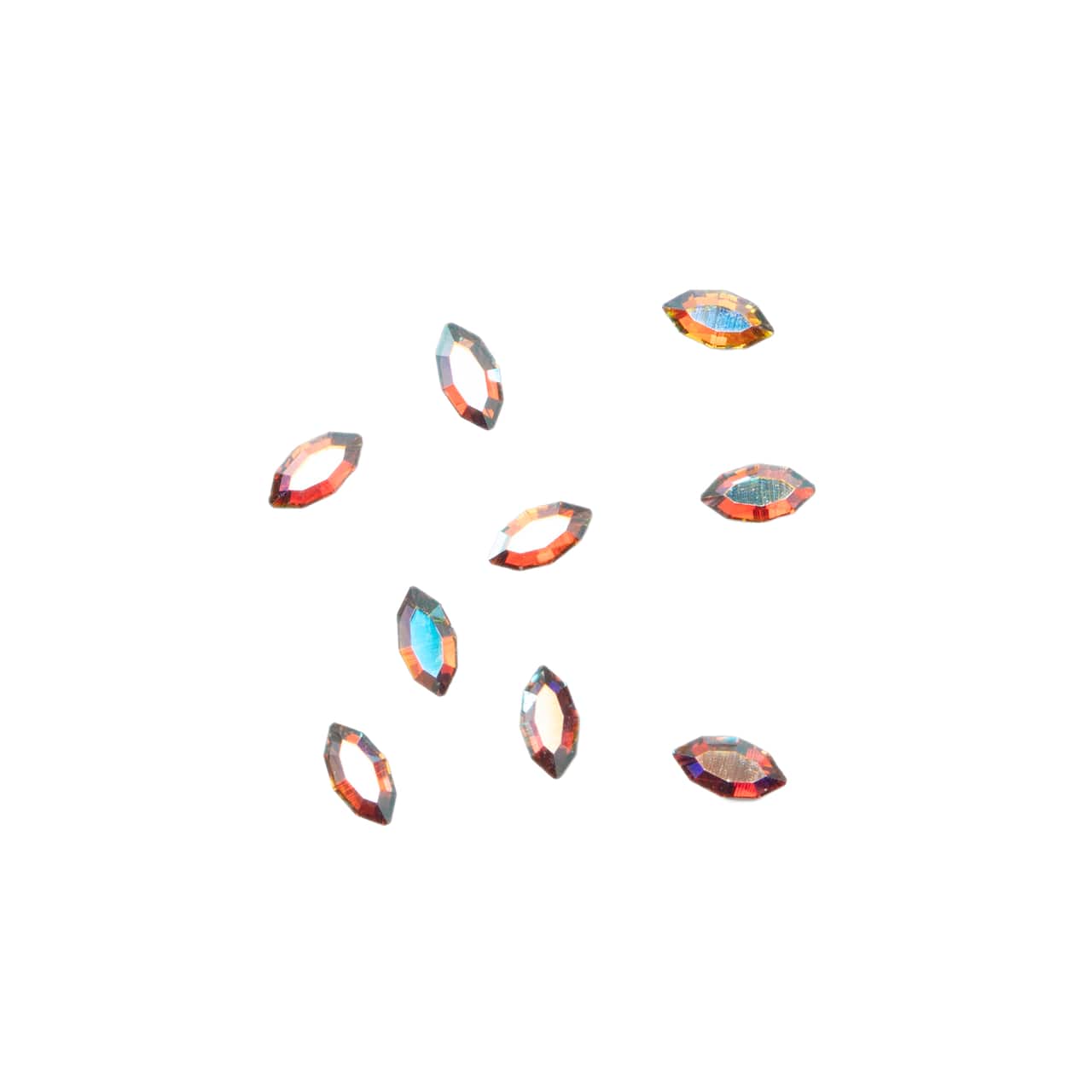 4mm Crystal AB Navette Glue-On Austrian Crystals by Bead Landing™, 10ct.